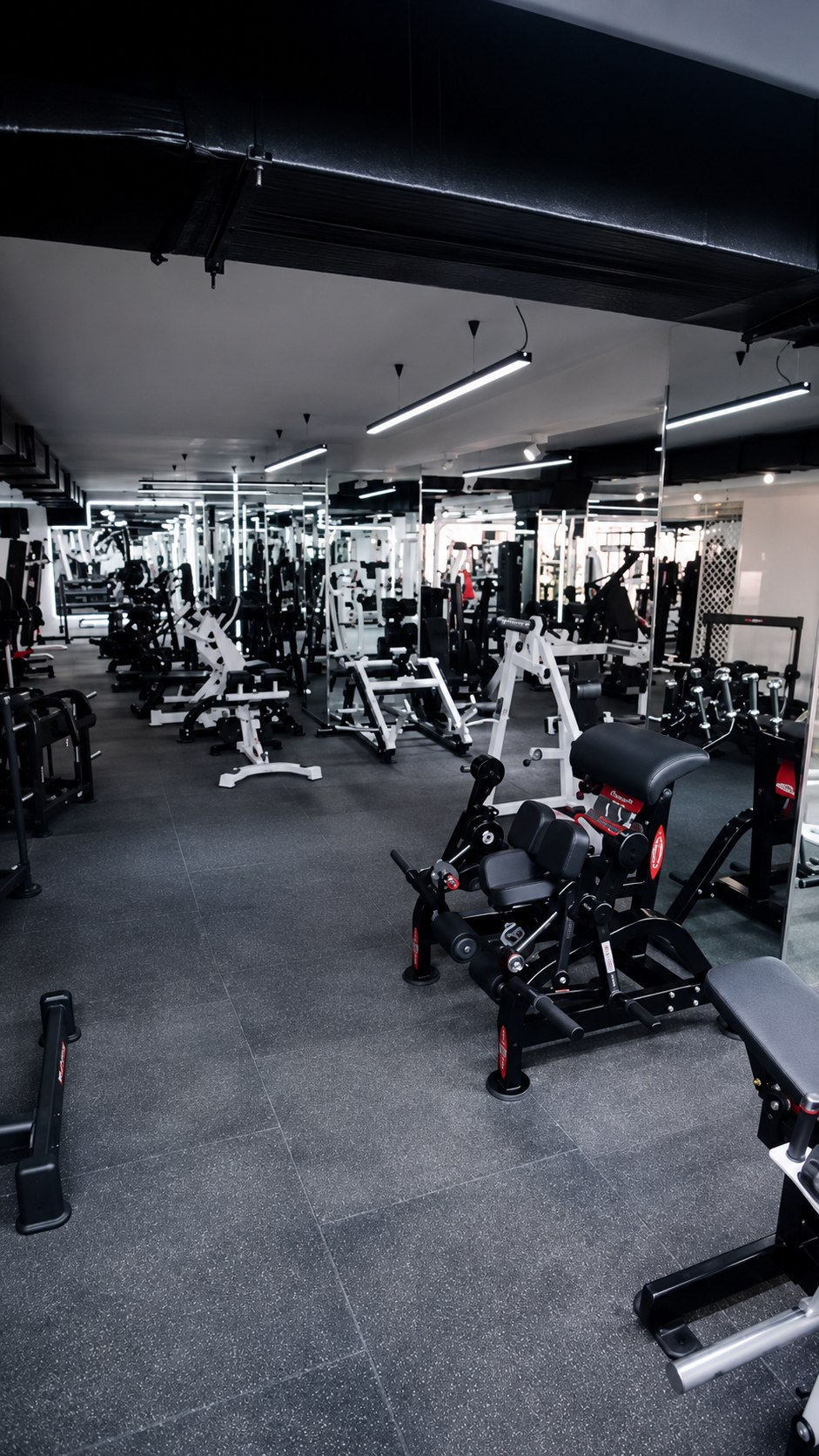 Plateau machine profond et miroirs